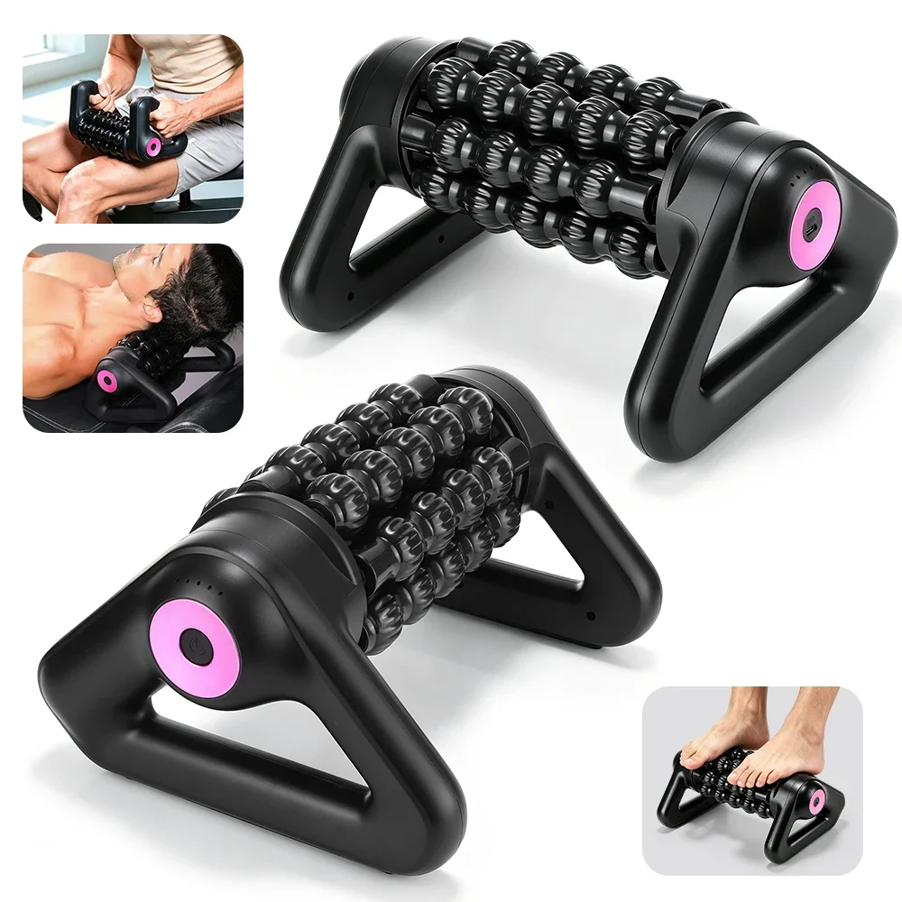 Vibrating Foam Roller - Электрический вибрационный массажный ролик, 5-скоростной массажер
