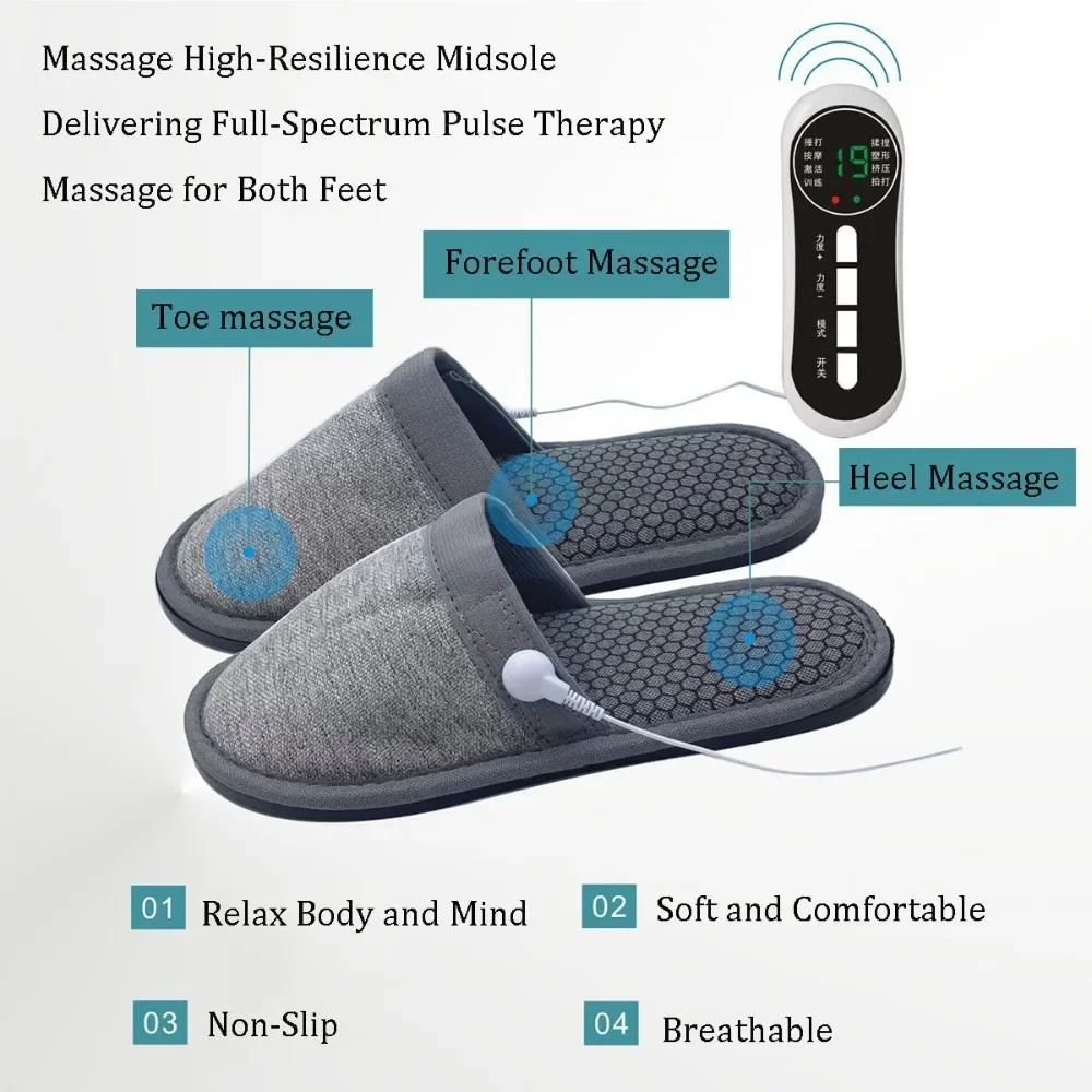 Электрические массажные тапочк – обзор и цена Ems Foot Massager