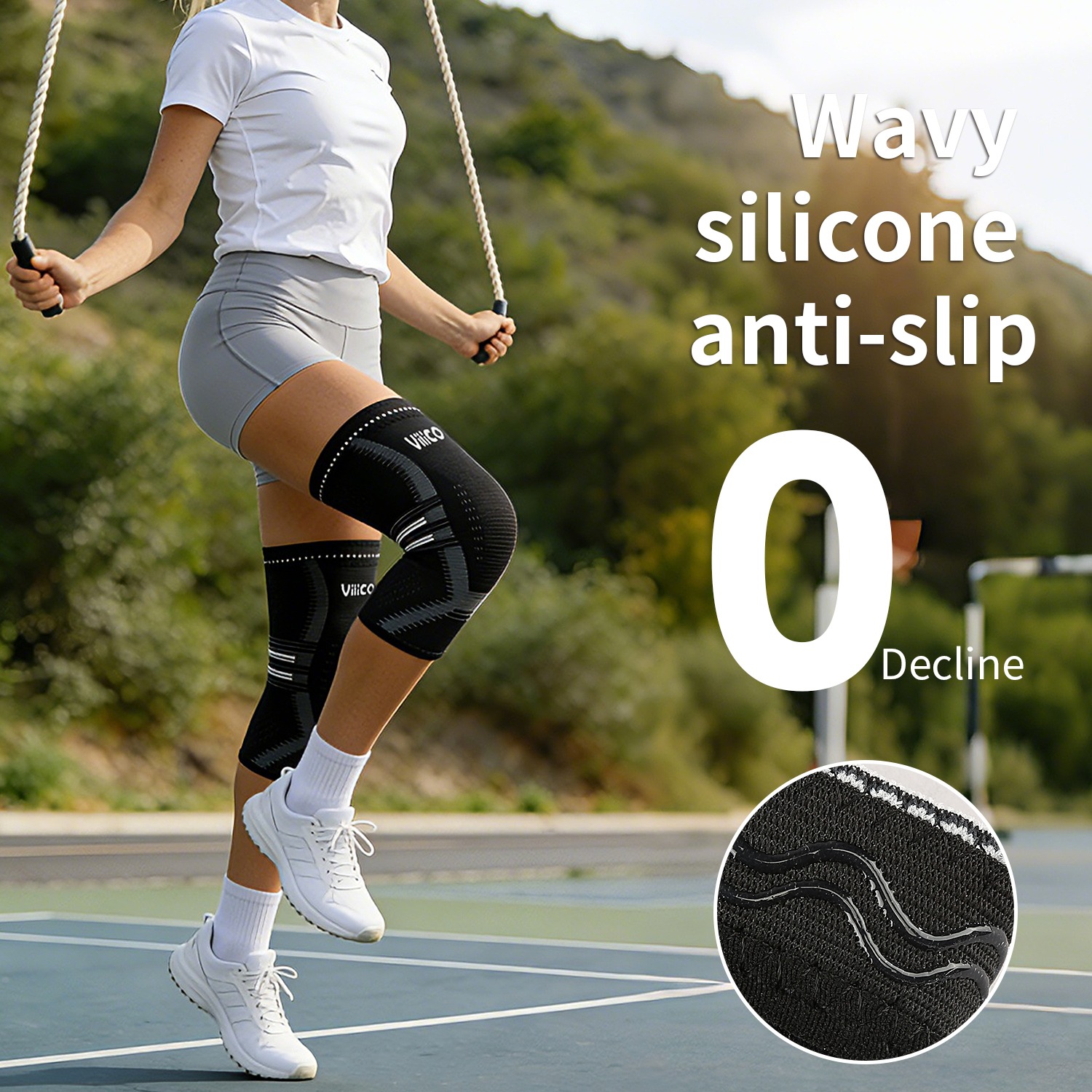 1 шт. Наколенник для женщин и  – обзор и цена Compression Knee Sleeve